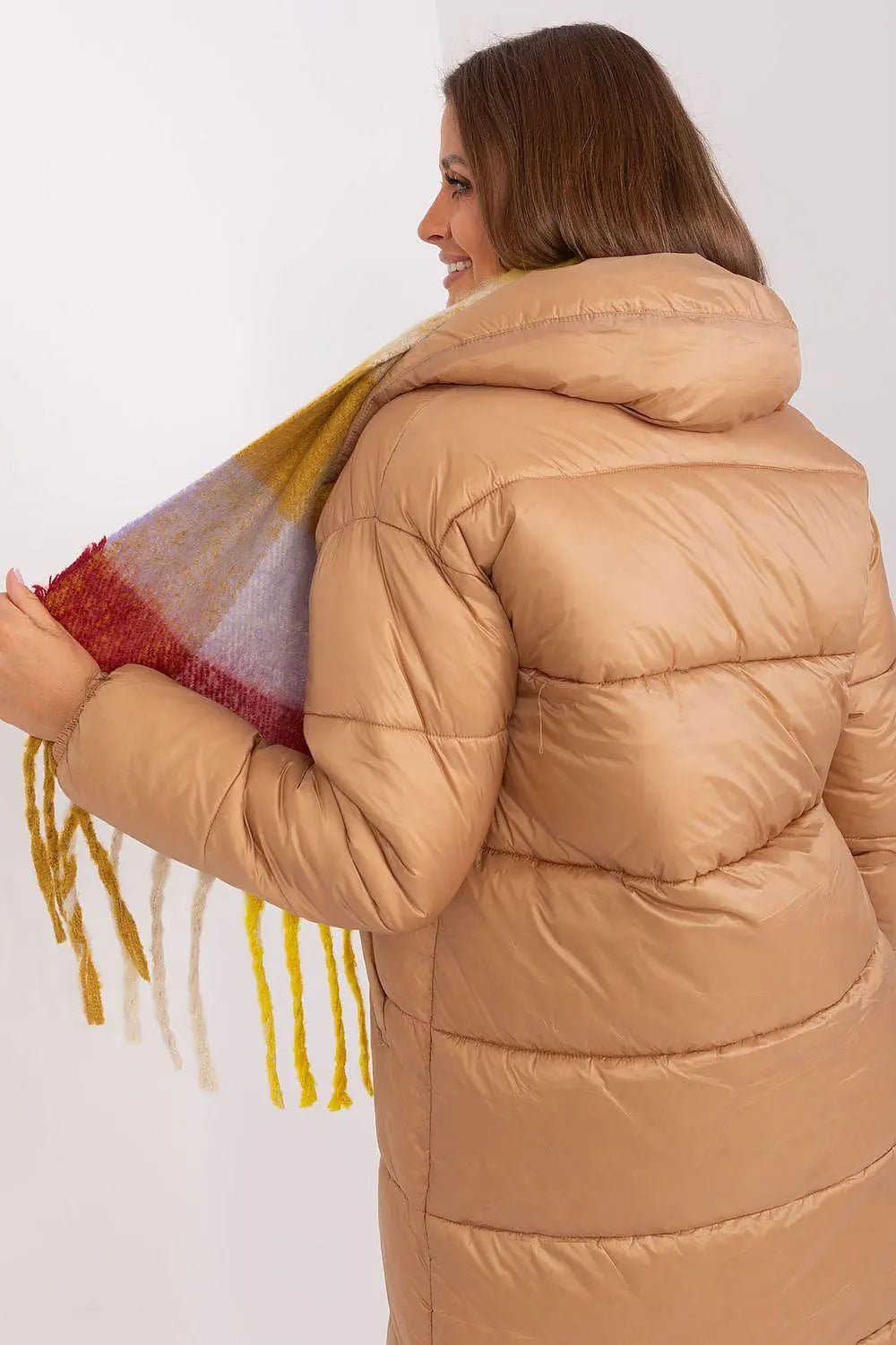 AT long colorful plaid scarf - Honesty Sales