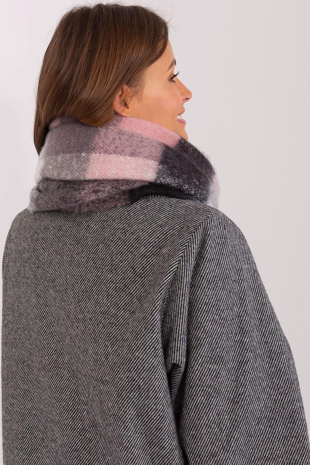 AT long colorful plaid Shawl - Honesty Sales