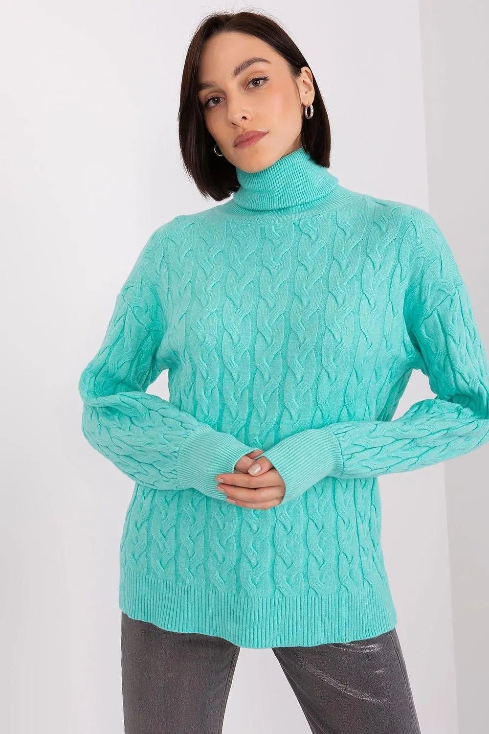 AT long sleeve turtleneck sweater - Honesty Sales