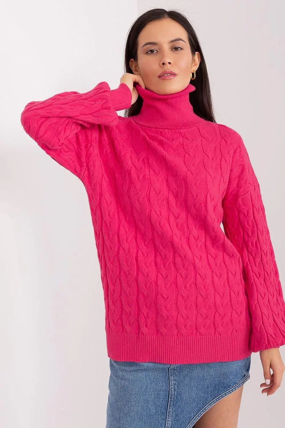 AT long sleeve turtleneck sweater - Honesty Sales