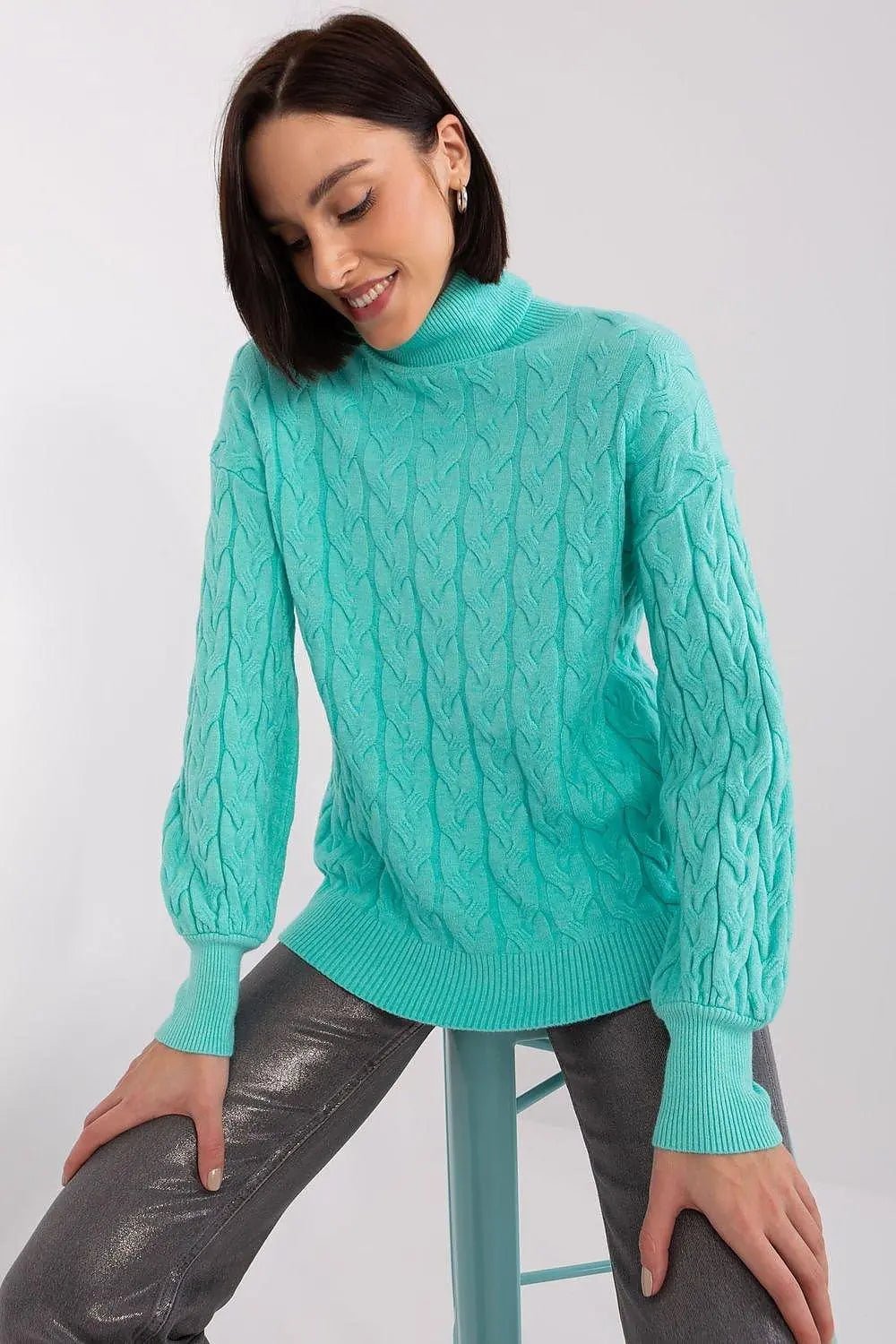 AT long sleeve turtleneck sweater - Honesty Sales