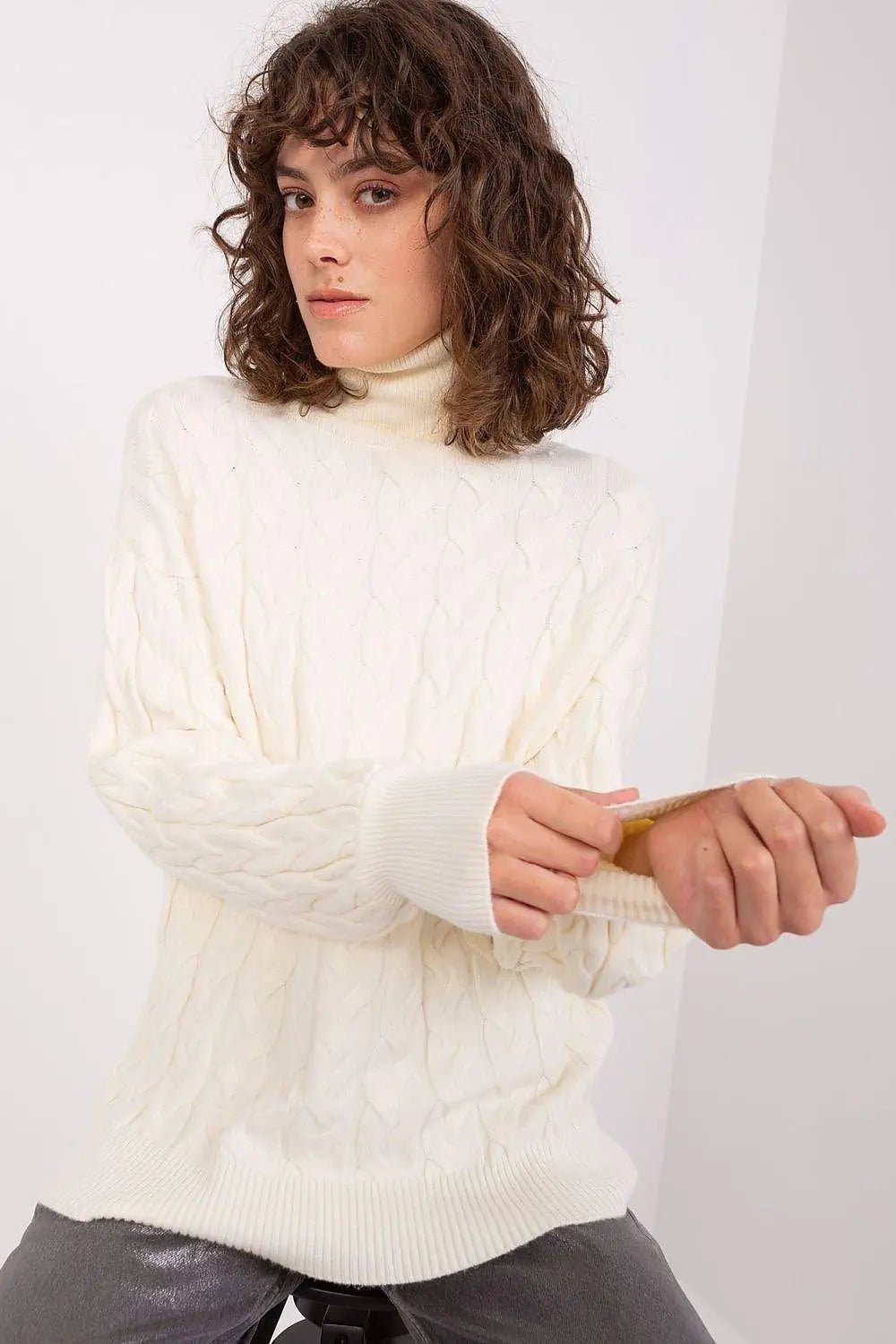 AT long sleeve turtleneck sweater - Honesty Sales