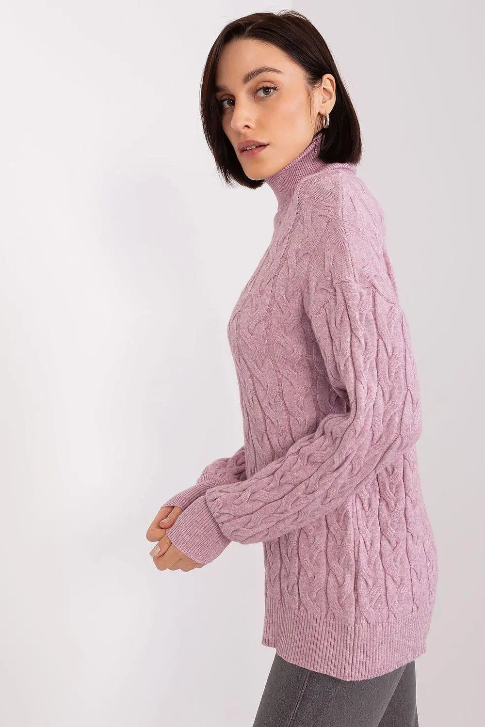 AT long sleeve turtleneck sweater - Honesty Sales