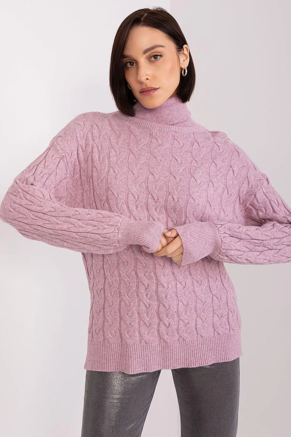 AT long sleeve turtleneck sweater - Honesty Sales