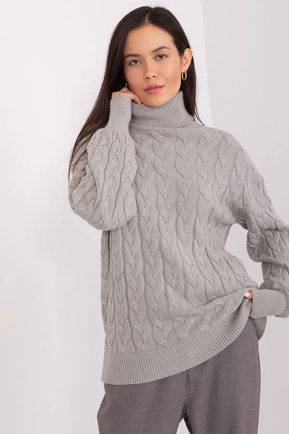 AT long sleeve turtleneck sweater - Honesty Sales