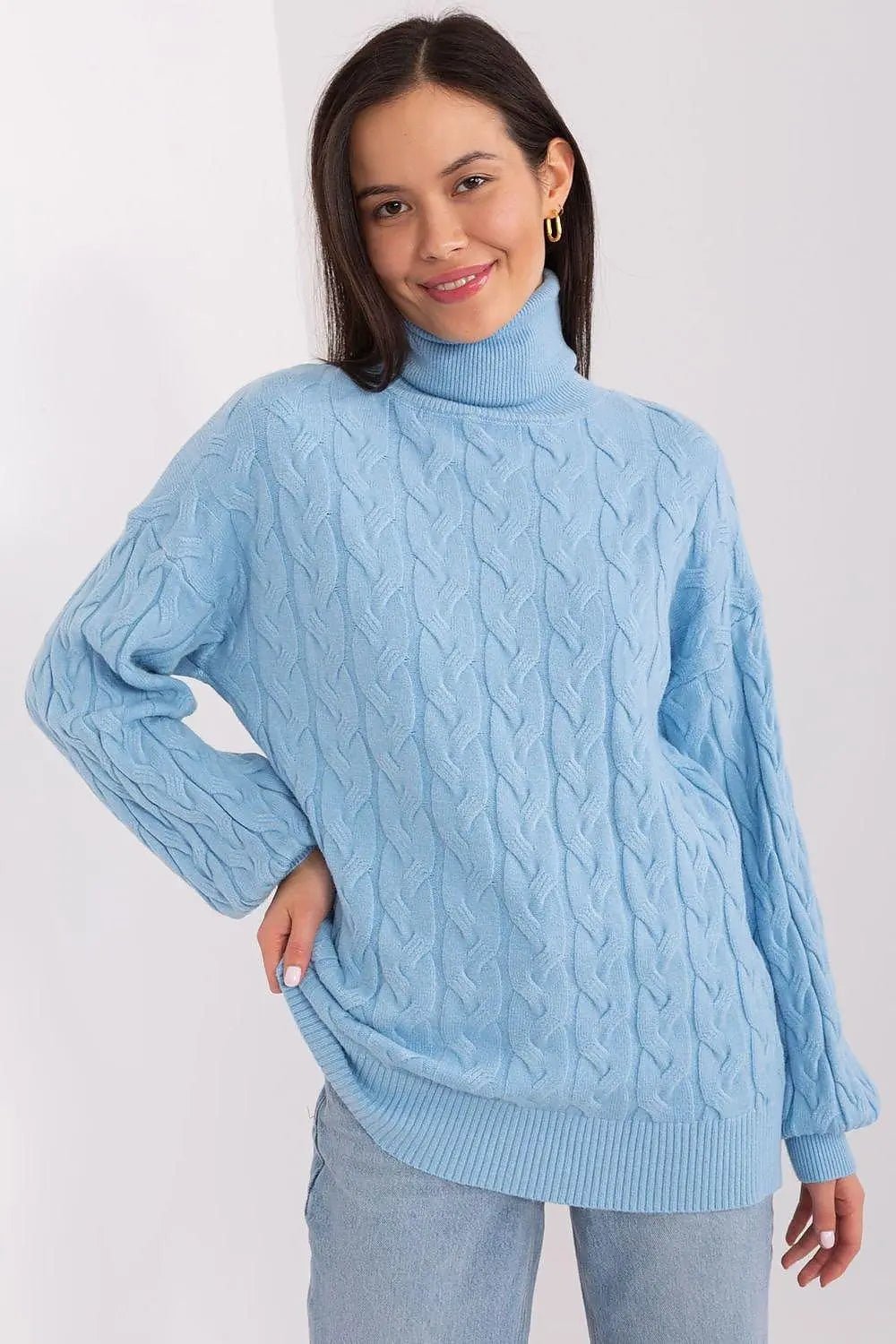 AT long sleeve turtleneck sweater - Honesty Sales