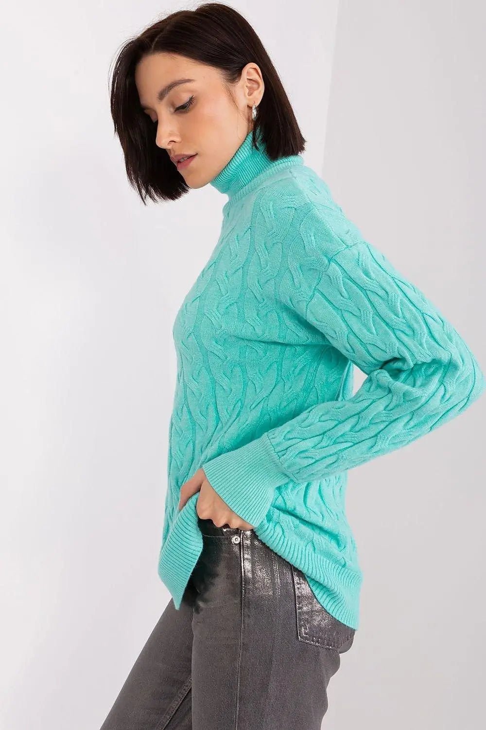 AT long sleeve turtleneck sweater - Honesty Sales