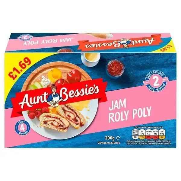 Aunt Bessies Jam Roly Poly 300g - Honesty Sales