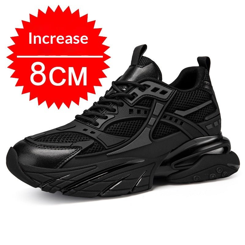 Autumn Winter Mesh Breathable Invisible Height - Boosting Casual Sneakers - Honesty Sales
