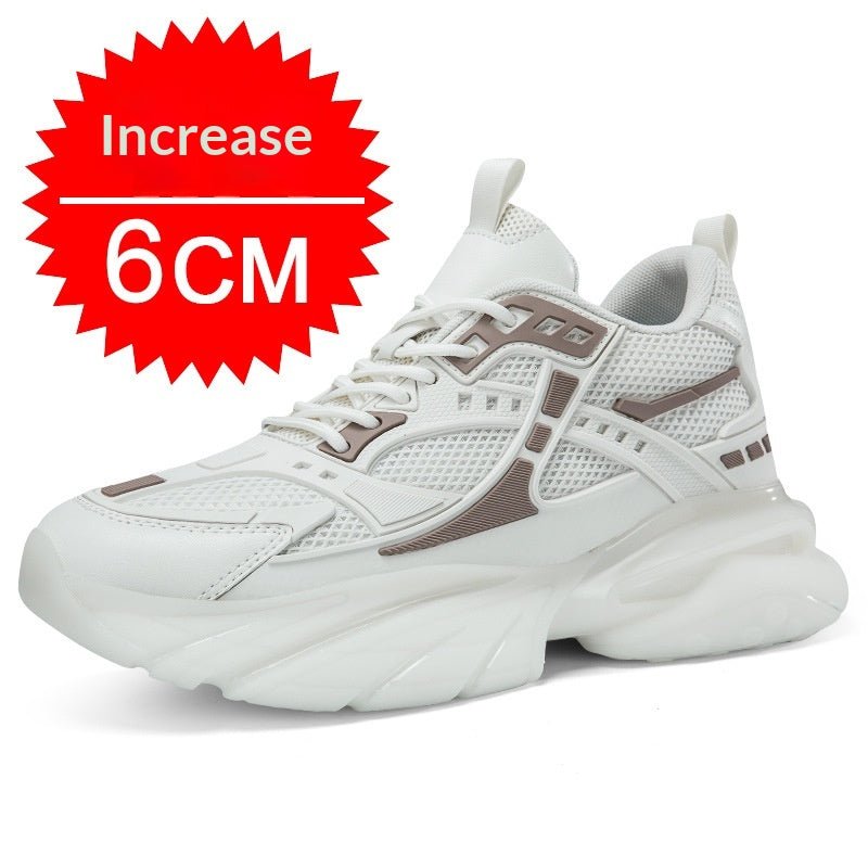 Autumn Winter Mesh Breathable Invisible Height - Boosting Casual Sneakers - Honesty Sales