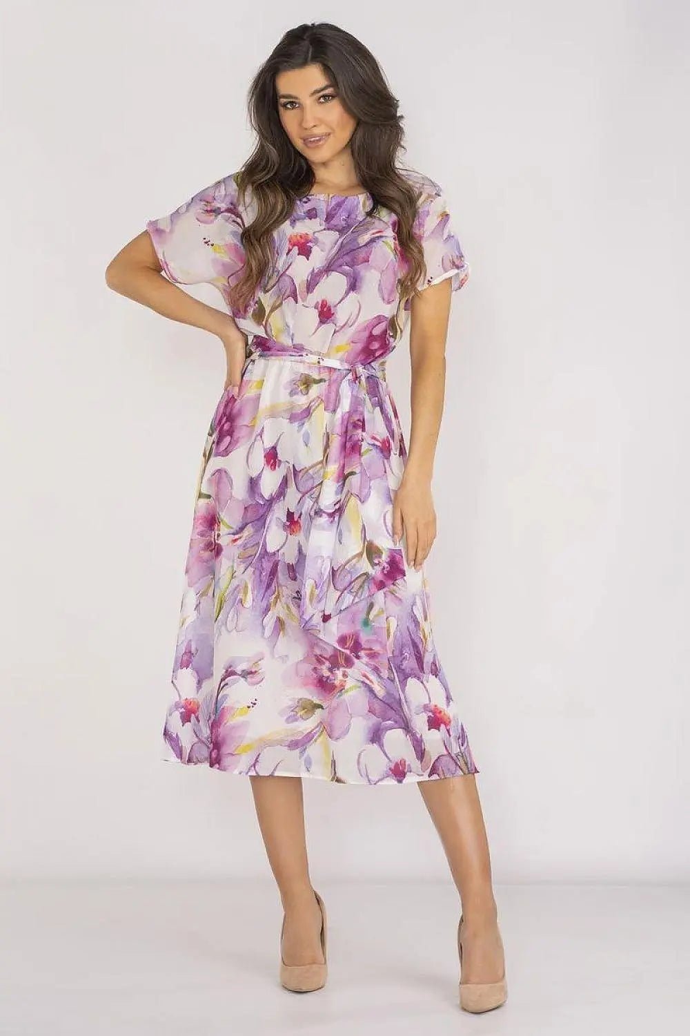 awama chiffon daydress with elastic lining - Honesty Sales