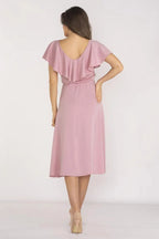 awama extremely elegant and feminine midi length daydress - Honesty Sales
