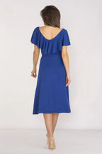 awama extremely elegant and feminine midi length daydress - Honesty Sales