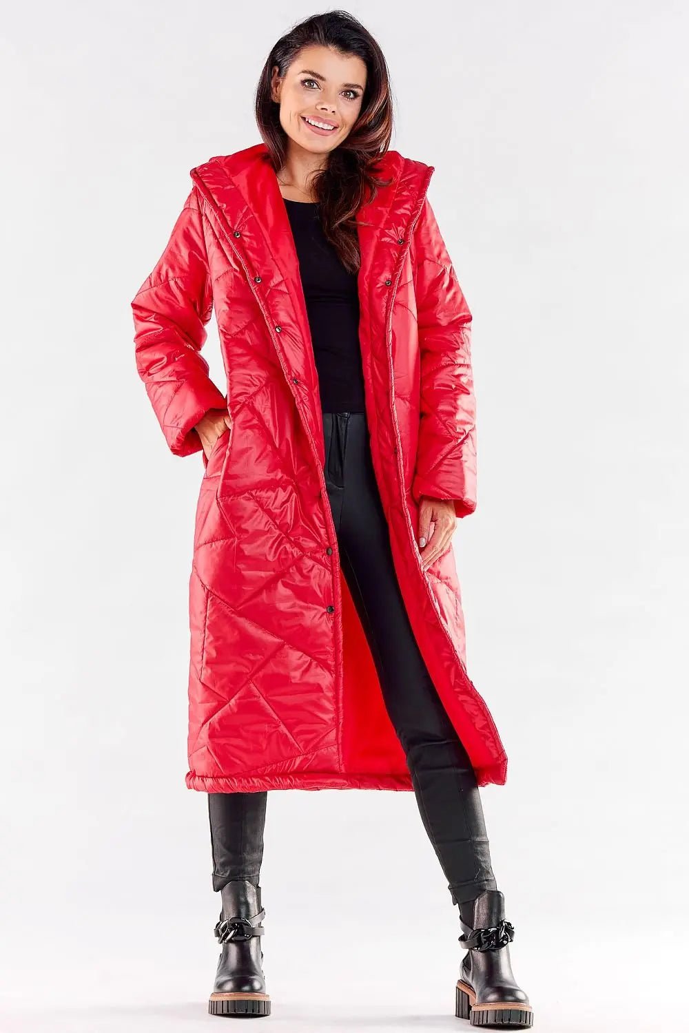 Awama long quilted coat - Honesty Sales