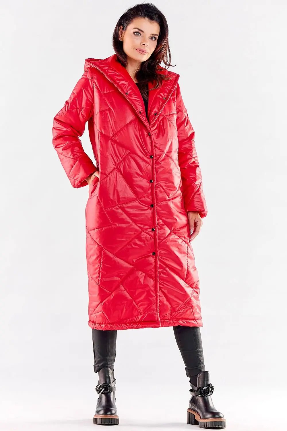 Awama long quilted coat - Honesty Sales