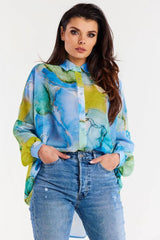 Long sleeve shirt model 196619 awama - Honesty Sales U.K