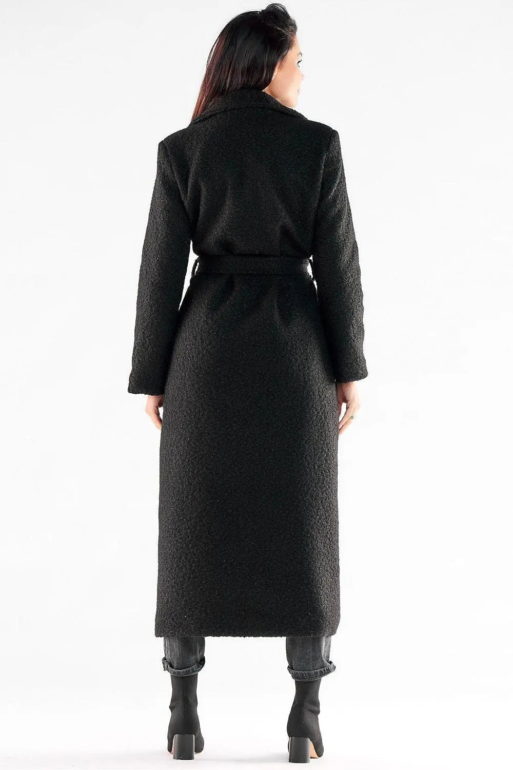 Awama pleasant, warm fabric maxi length coat - Honesty Sales