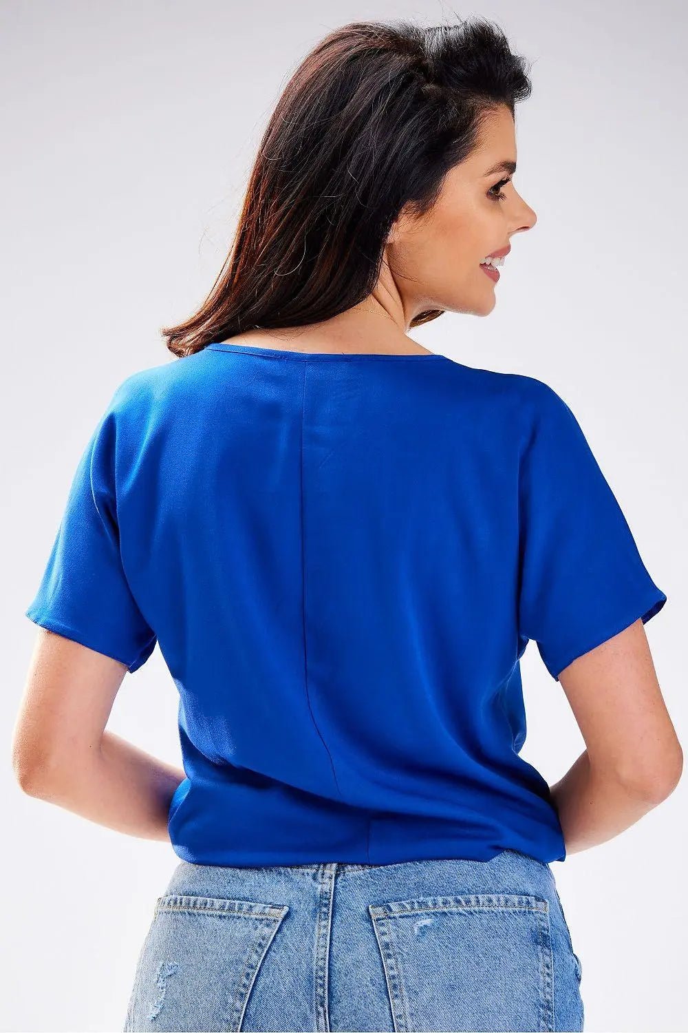 Awama simple cut soft blouse - Honesty Sales