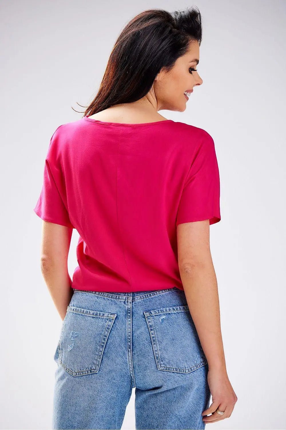 Awama simple cut soft blouse - Honesty Sales