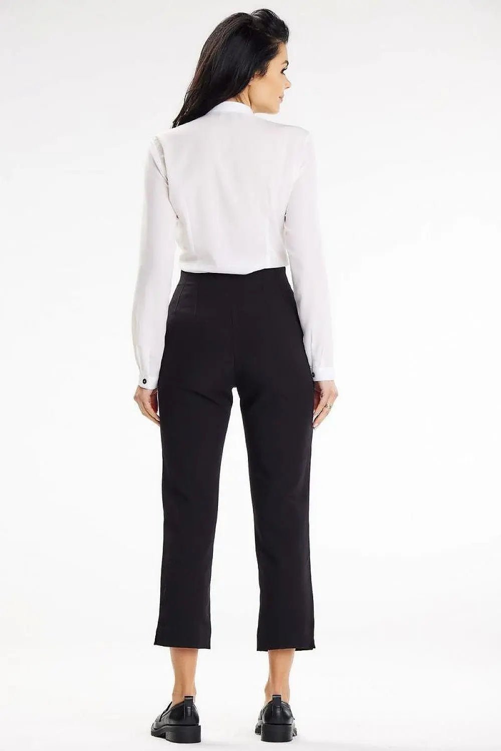 Awama stand-up blouse with long sleeves and a heart neckline - Honesty Sales