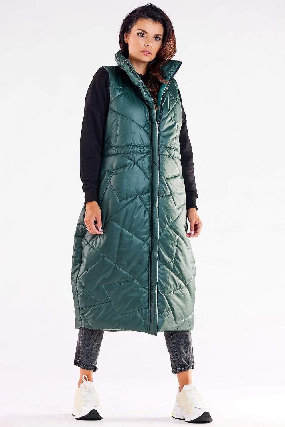Awama streamlined, oversized cut gilet - Honesty Sales