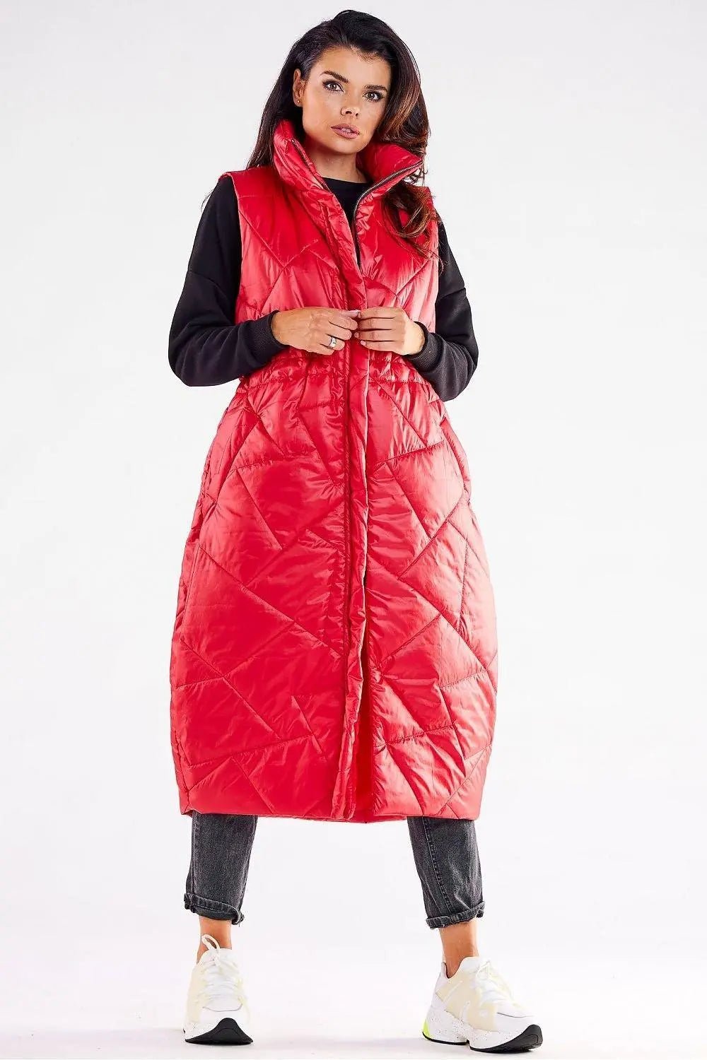 Awama streamlined, oversized cut gilet - Honesty Sales
