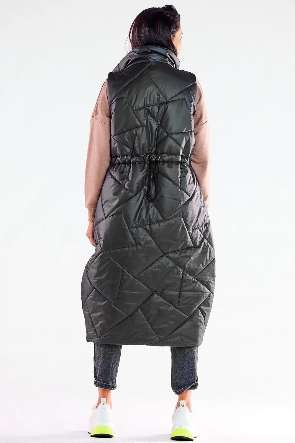 Awama streamlined, oversized cut gilet - Honesty Sales