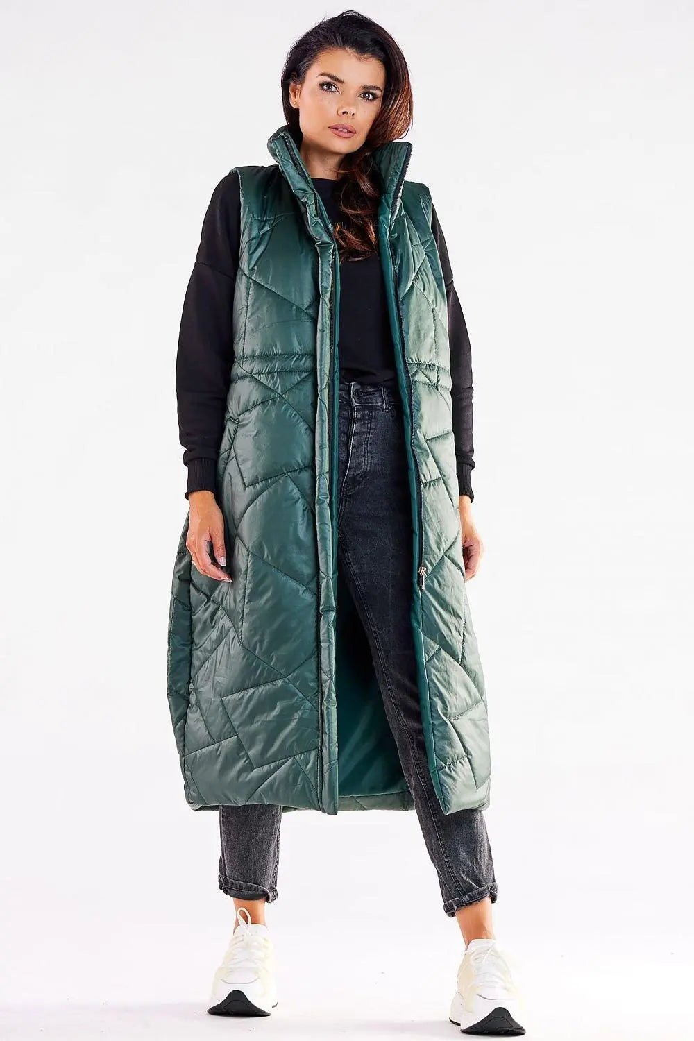 Awama streamlined, oversized cut gilet - Honesty Sales