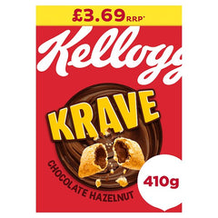 Kellogg's Krave Chocolate Hazelnut Breakfast Cereal 6x410g (Case of 6) - Honesty Sales
