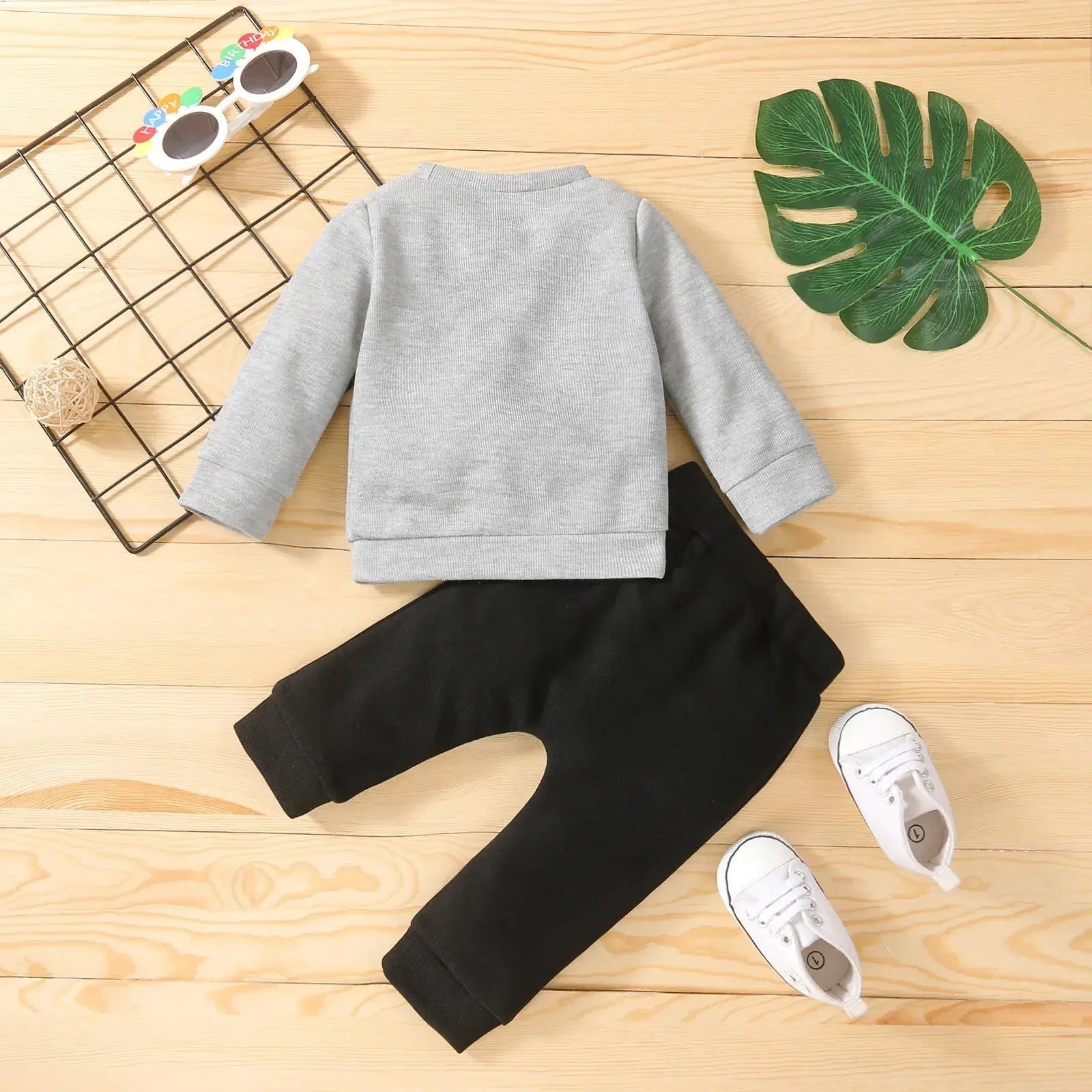 Baby Clothes Newborn Girl Boy 2Pcs Cotton Rainbow Fall Outfits Girls Clothing Suit - Honesty Sales