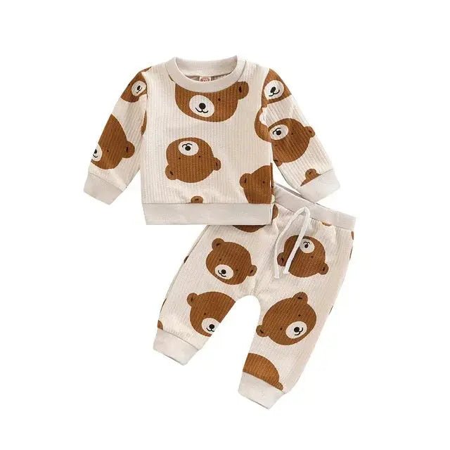 Baby Clothes Newborn Girl Boy 2Pcs Cotton Rainbow Fall Outfits Girls Clothing Suit - Honesty Sales