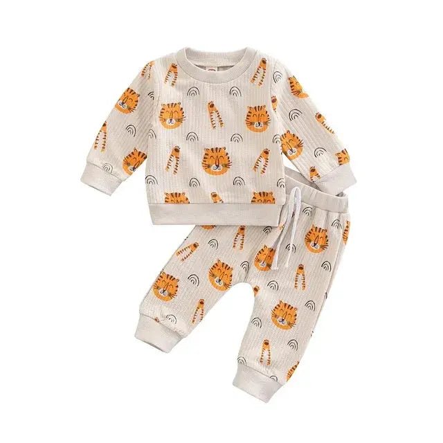 Baby Clothes Newborn Girl Boy 2Pcs Cotton Rainbow Fall Outfits Girls Clothing Suit - Honesty Sales