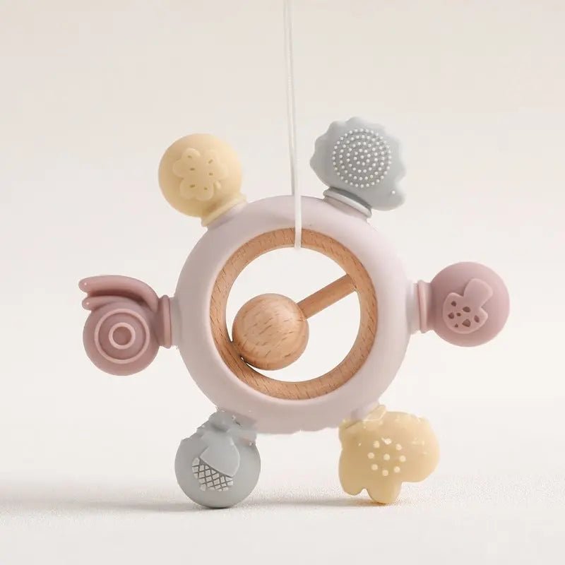 Baby's Molars Prevent Hand Sucking Silicone Yaoyaole Tableware Soothing Rattle Toys - Honesty Sales