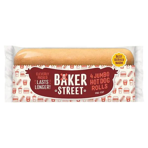 Baker Street 4 Jumbo Hot Dog Rolls - Honesty Sales