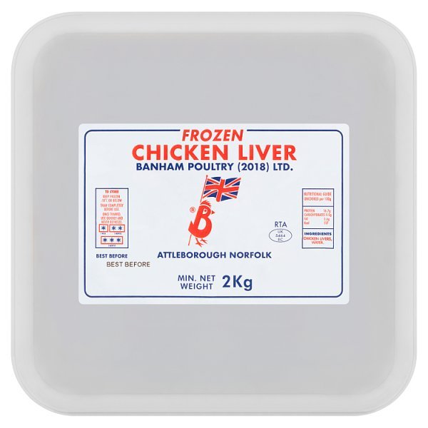 Banham Frozen Chicken Liver 2kg (6 x 2kg) - Honesty Sales