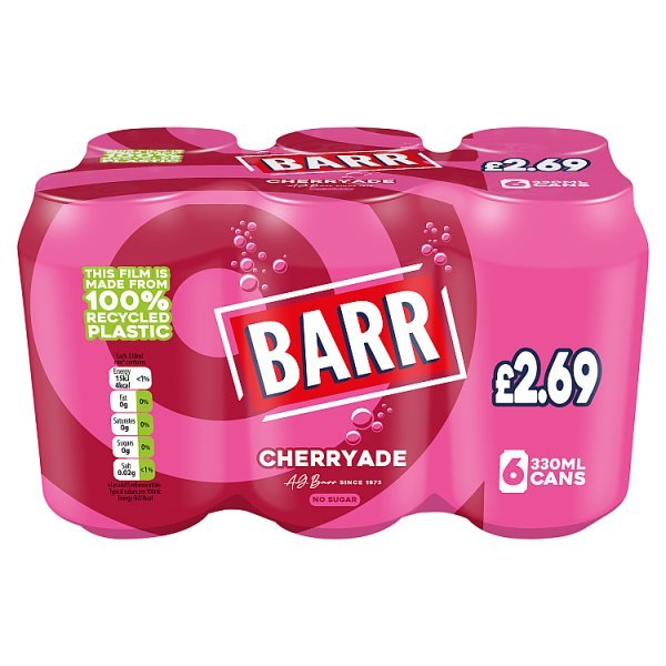 Barr Cherryade 6 x 330ml (4 x 6x330ml) - Honesty Sales