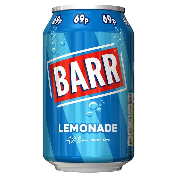Barr Lemonade 330ml (24 x 330ml) - Honesty Sales