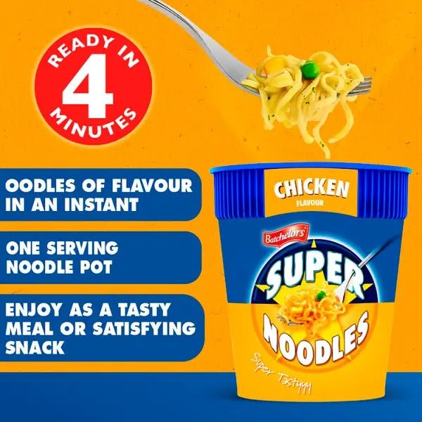 Batchelors Chicken Super Noodles 100g (Case of 6) - Honesty Sales