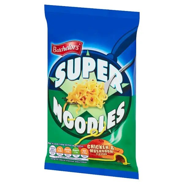 Batchelors Super Noodles Chicken & Mushroom Flavour Noodle Block 90g (Case of 8) - Honesty Sales
