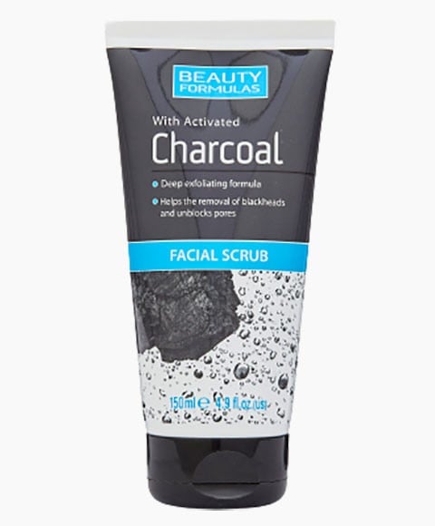 Beauty Formulas Activated Charcoal Facial Scrub 150ml