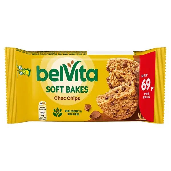 Belvita Soft Bakes Choc Chips 50g (Case of 20) - Honesty Sales