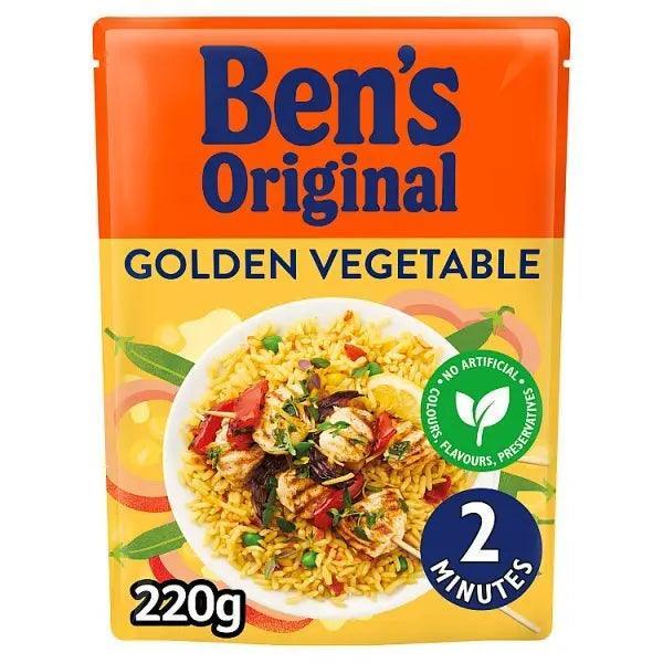 Bens Original Golden Vegetable Microwave Rice (Case of 6) - Honesty Sales