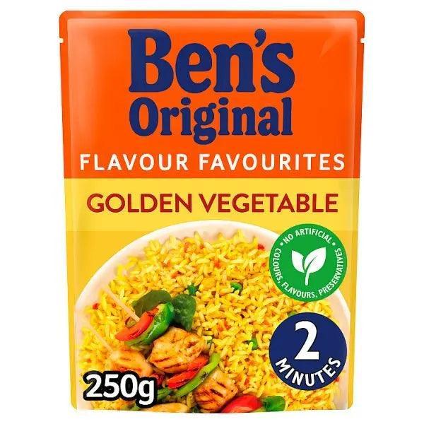 Bens Original Golden Vegetable Microwave Rice (Case of 6) - Honesty Sales Main image