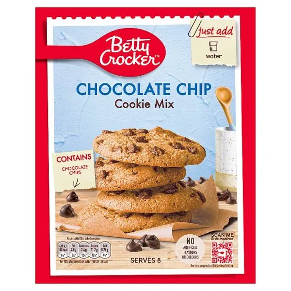 Betty Crocker Chocolate Chip Cookie Mix 200g (Case of 8) - Honesty Sales