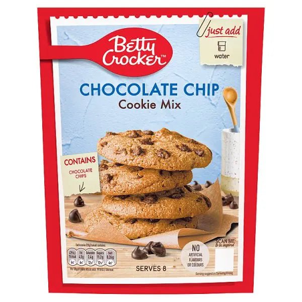 Betty Crocker Chocolate Chip Cookie Mix 200g (Case of 8) - Honesty Sales