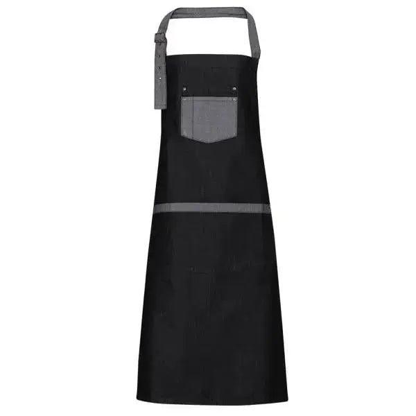 Bib Apron Contrast Denim Black, Indigo Color - Honesty Sales Hauptbild
