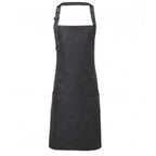 Bib Apron Denim Jeans Stitch Black, Indigo - Honesty Sales