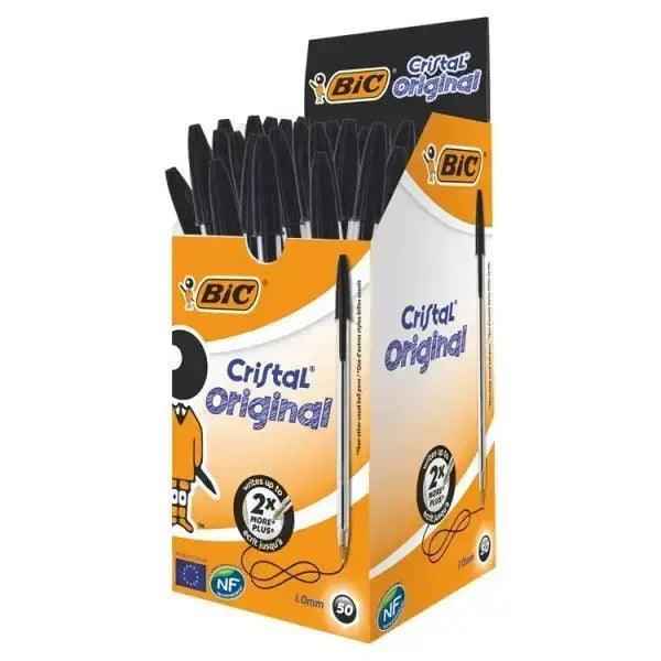 BIC Cristal Black Pens 50 Pack - Honesty Sales Hauptbild