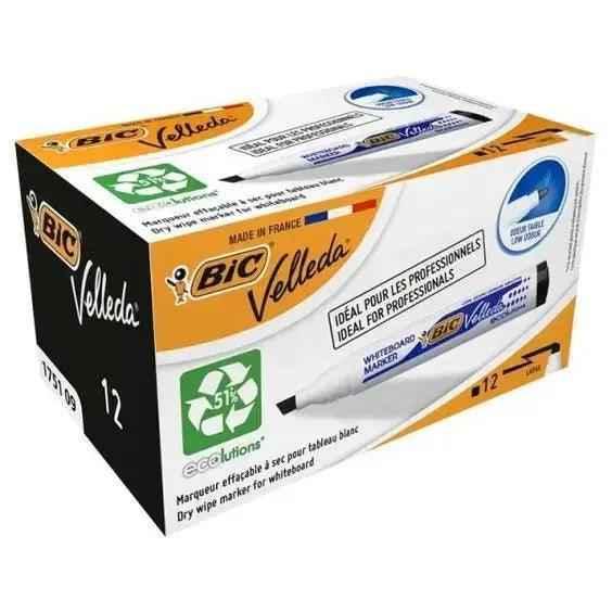 BIC Velleda 1751 Whiteboard Marker Box 12 - Honesty Sales Hauptbild