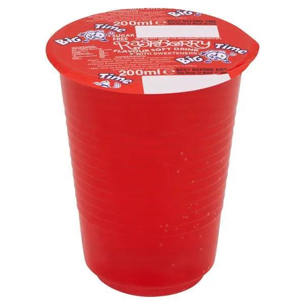 Big Time Raspberry Flavour Soft Drink with Sweeteners 200ml (Case of 24) - Honesty Sales